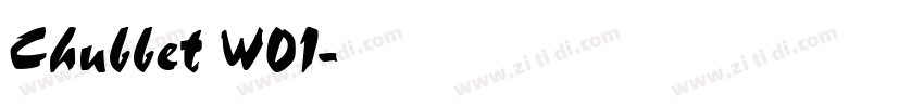 Chubbet W01字体转换